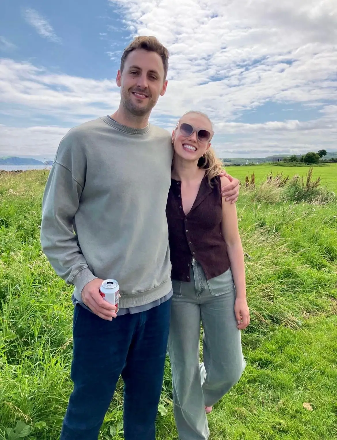 Stuart and Kirsty in the countryside
