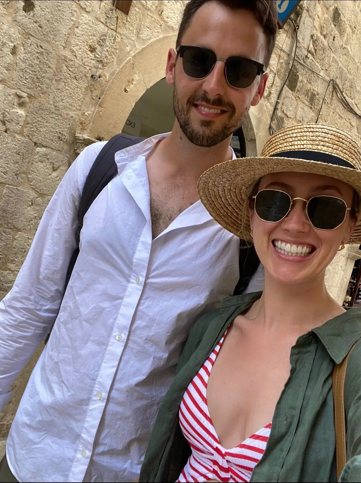 Stuart and Kirsty on holiday